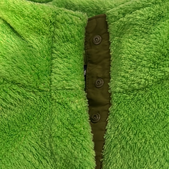 Patagonia re-tool snap-t fleece synchilla pullover lime green size small - Picture 5 of 9